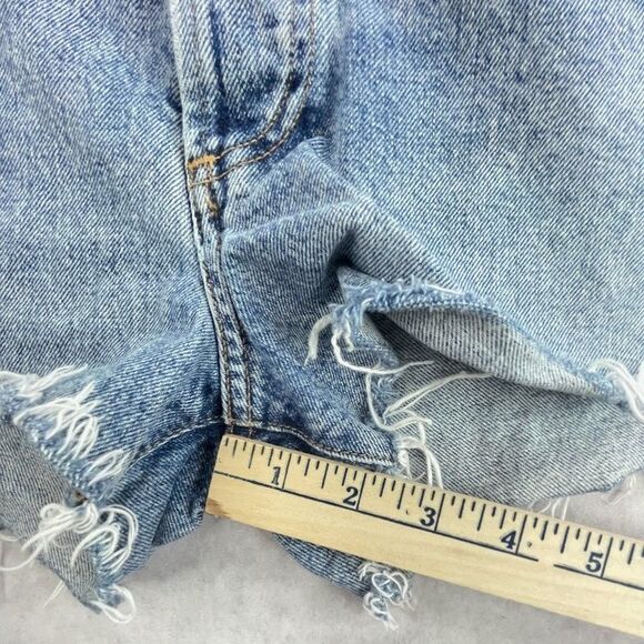 Citizens of Humanity Annabelle Shorts Womens 25 Button Fly Distressed Cutoff - Picture 13 of 16